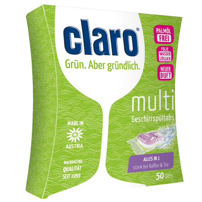 Dishwasher detergent claro 50 pcs.