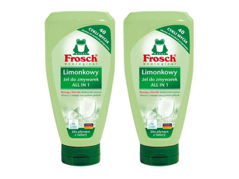 Dishwasher gel FROSCH Lemon 2 x 650 ml