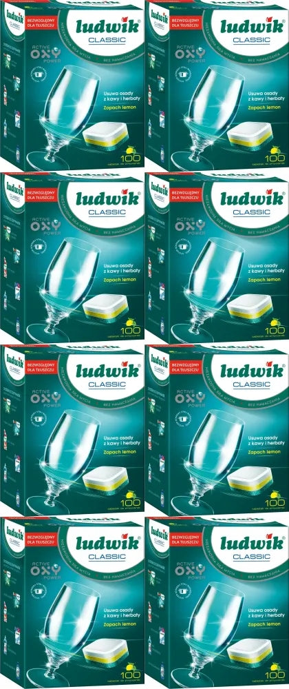 Dishwasher tablets LUDWIK Classic 100 pcs x8
