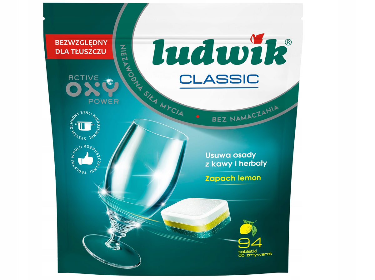 Dishwasher tablets LUDWIK Classic 94 pcs – strong and efficient