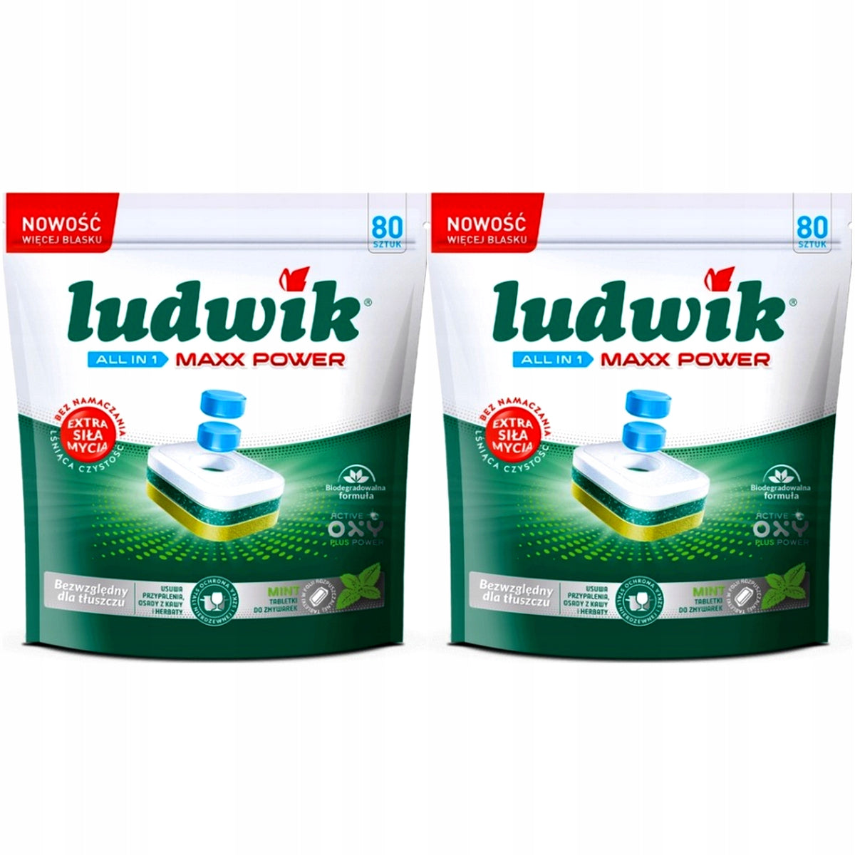 Dishwasher tablets Ludwik Maxx Power Mint 160 pcs.