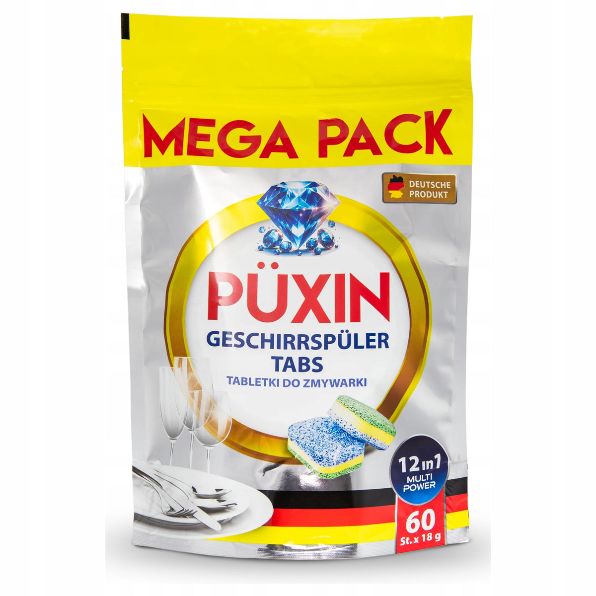 Dishwasher tablets PUXIN 60 pcs. Manufacturer code KAT00574