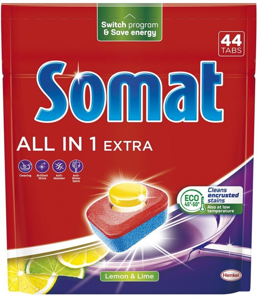 Dishwasher tablets SOMAT All in One Extra - 44 pcs x2 Brand Somat