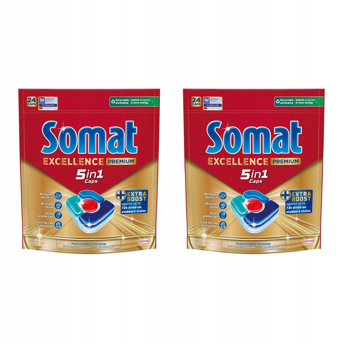 Dishwasher tablets SOMAT Excellence Premium 5in1 - 48 pcs.