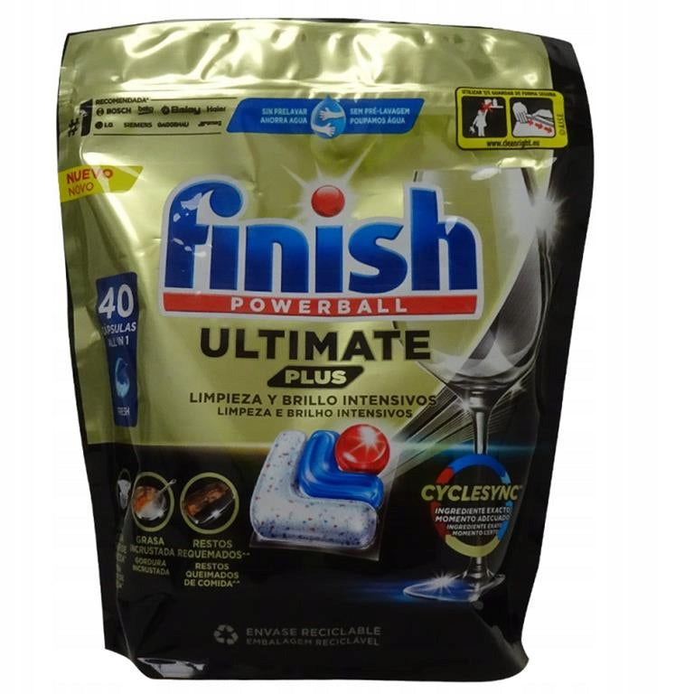 Dishwasher tablets capsules Finish 40pcs ULTIMATE ALL IN ONE
