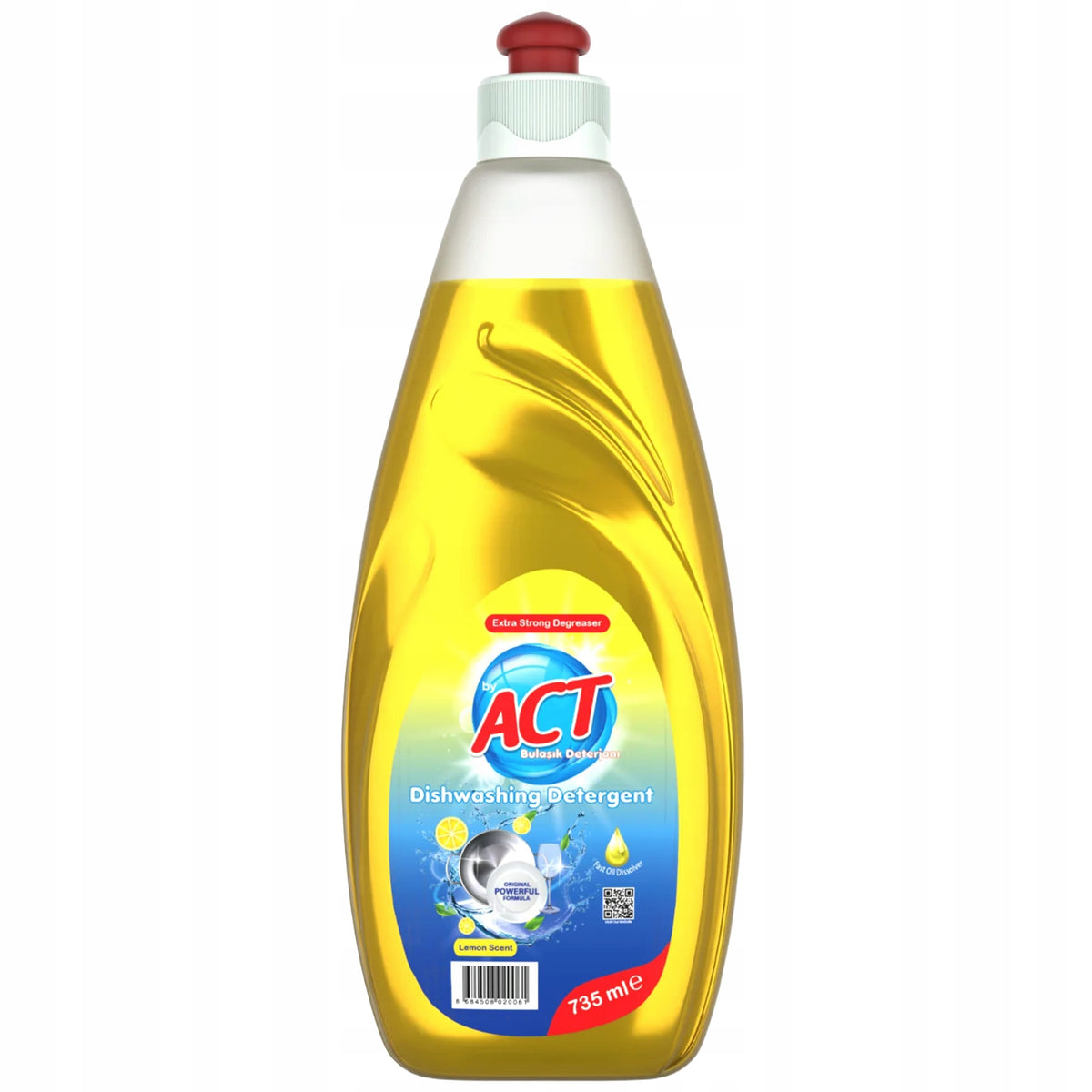 Dishwashing Liquid ACT Lemon 735 ml