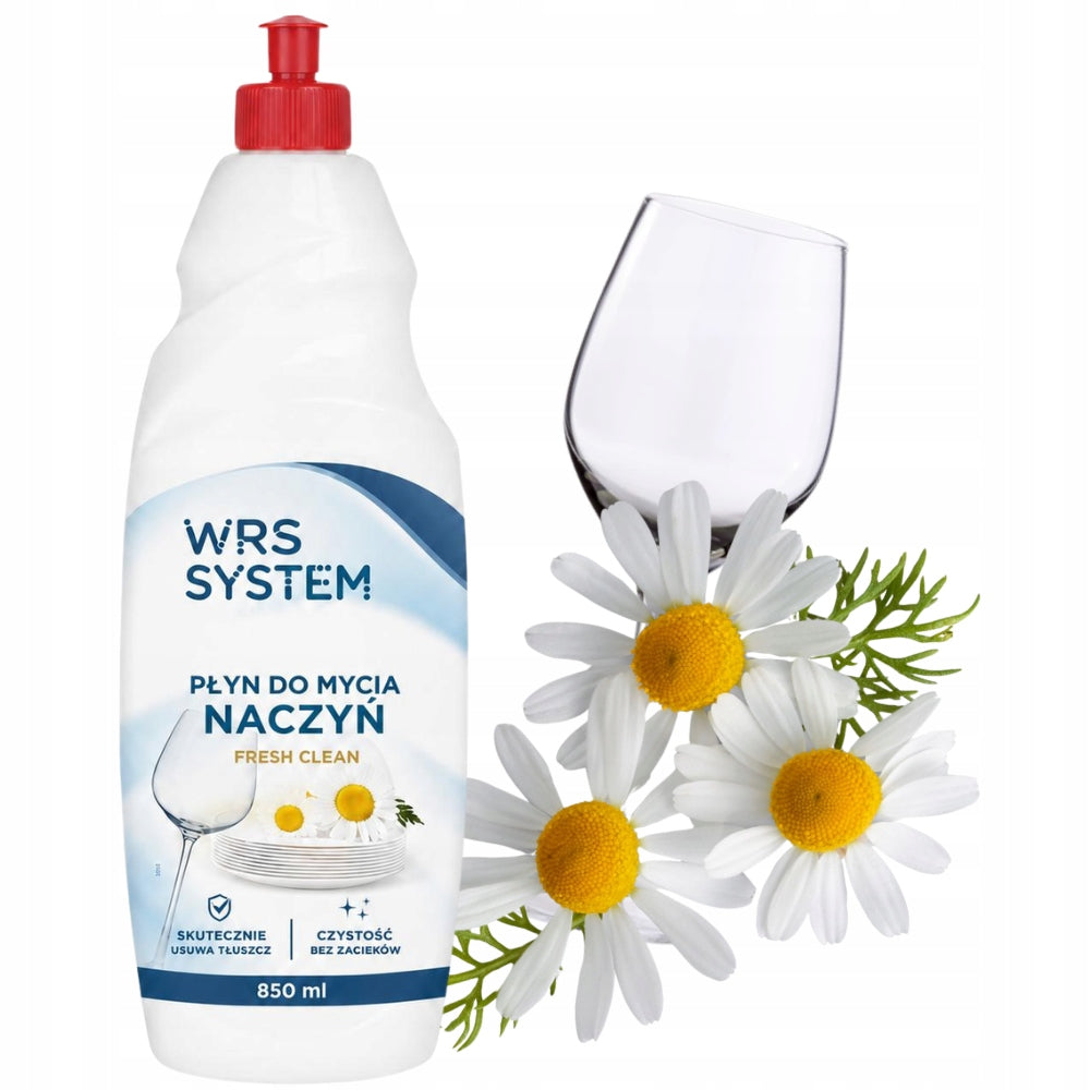 Dishwashing Liquid Fresh Clean 850ml Effective for Fat WRS SYSTEM