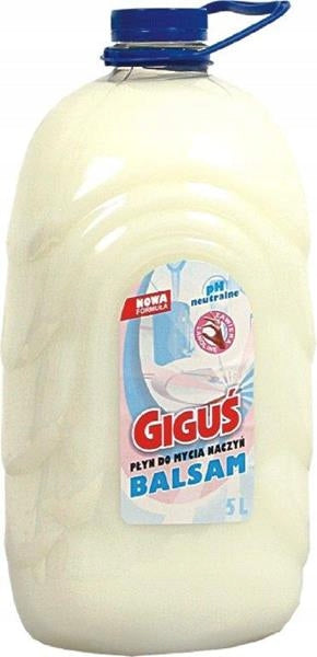 Dishwashing liquid 5L Giguś Balm white large package