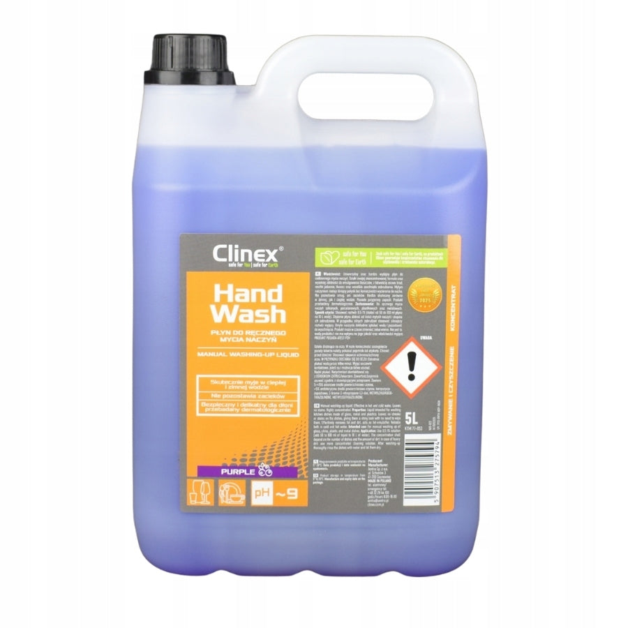 Dishwashing liquid CLINEX HandWash PURPLE 5L Manufacturer code 77-053
