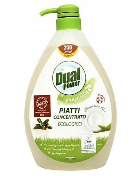 Dishwashing liquid Dual Power organic 1 l