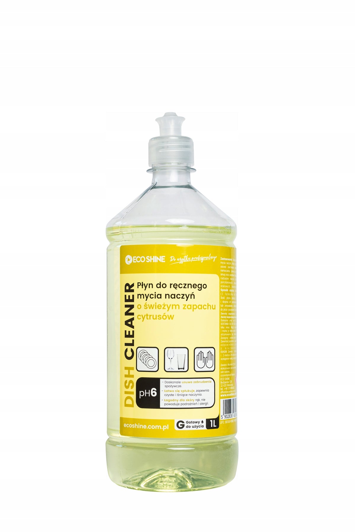 Dishwashing liquid Eco Shine Citrus 1 l
