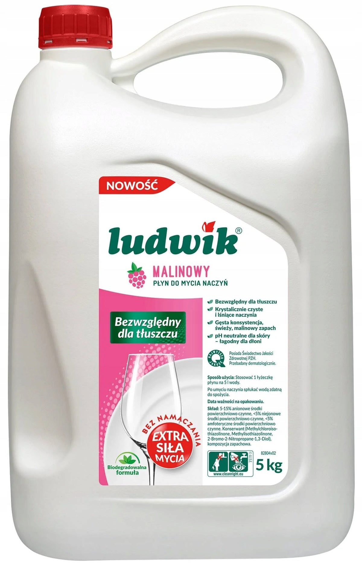 Dishwashing liquid LUDWIK Raspberry 5000 ml
