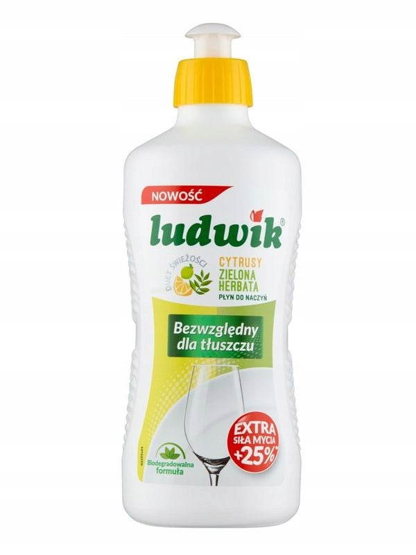 Dishwashing liquid Ludwik Citrus with Green Tea 450 ml delicate