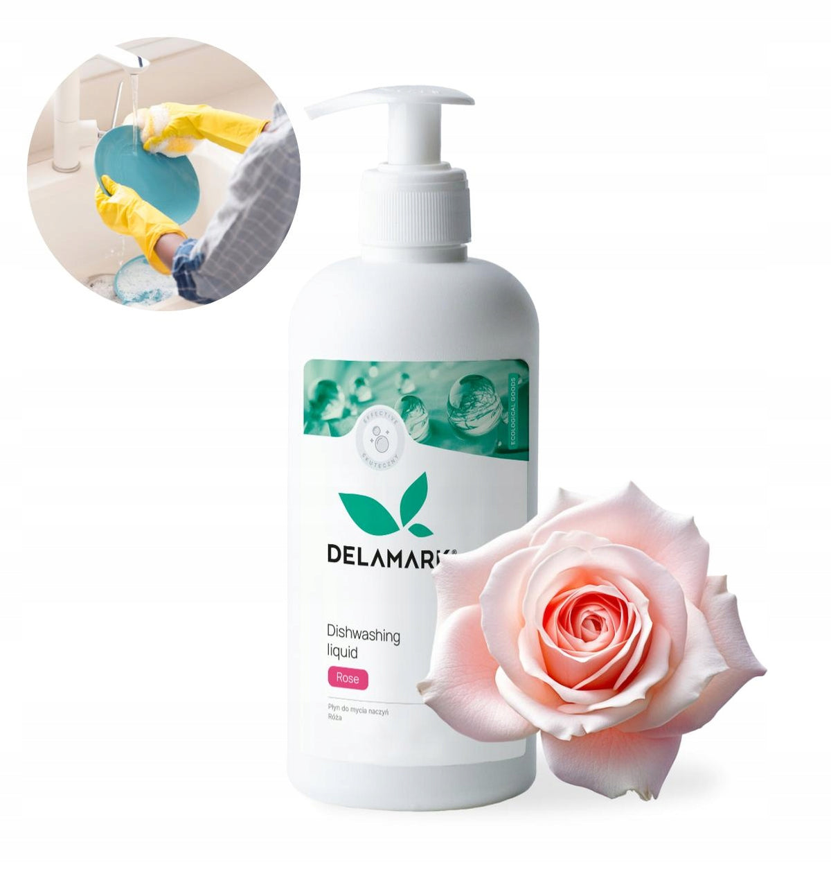 Dishwashing liquid Rose - 500 ml