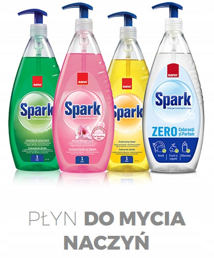 Dishwashing liquid Sano Spark Lemon 700 ml Packaging status original