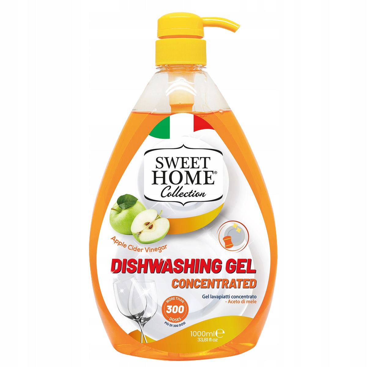 Dishwashing liquid Sweet Home Collection apple 1 l