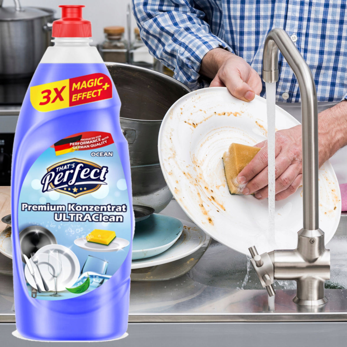 Dishwashing liquid That's Perfect Sea 0,85 l Packaging status original
