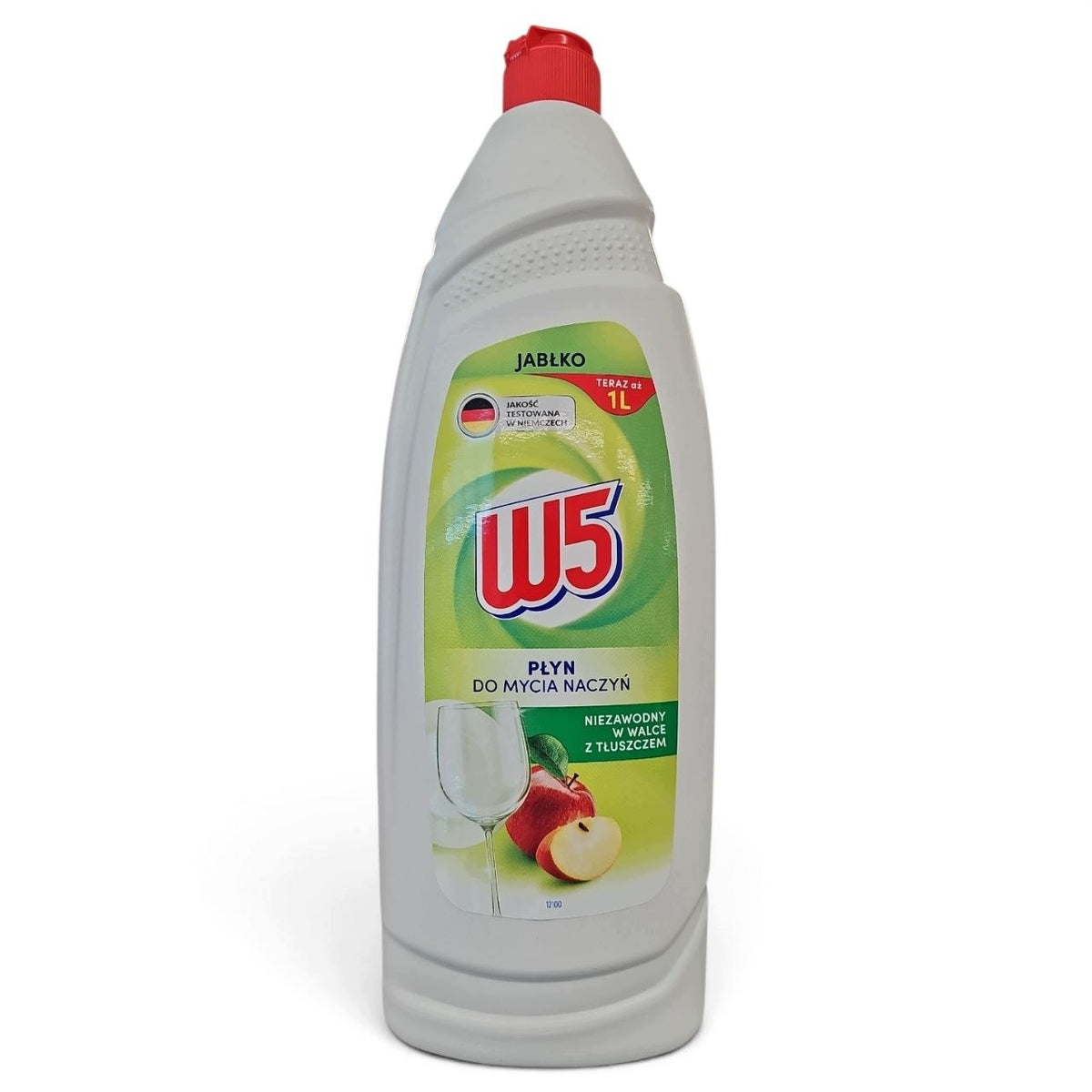 Dishwashing liquid W5 1l Sensitive with apple scent