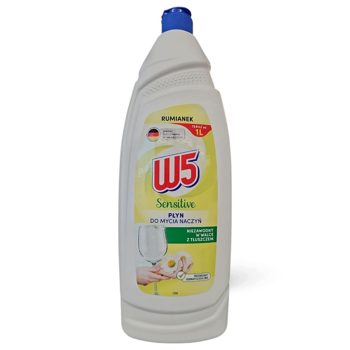 Dishwashing liquid W5 1l Sensitive with chamomile scent