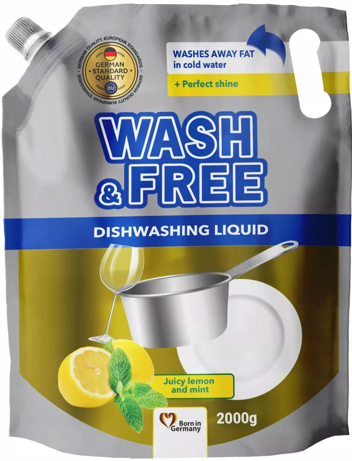 Dishwashing liquid Wash & Free LEMON AND MINT 2 l