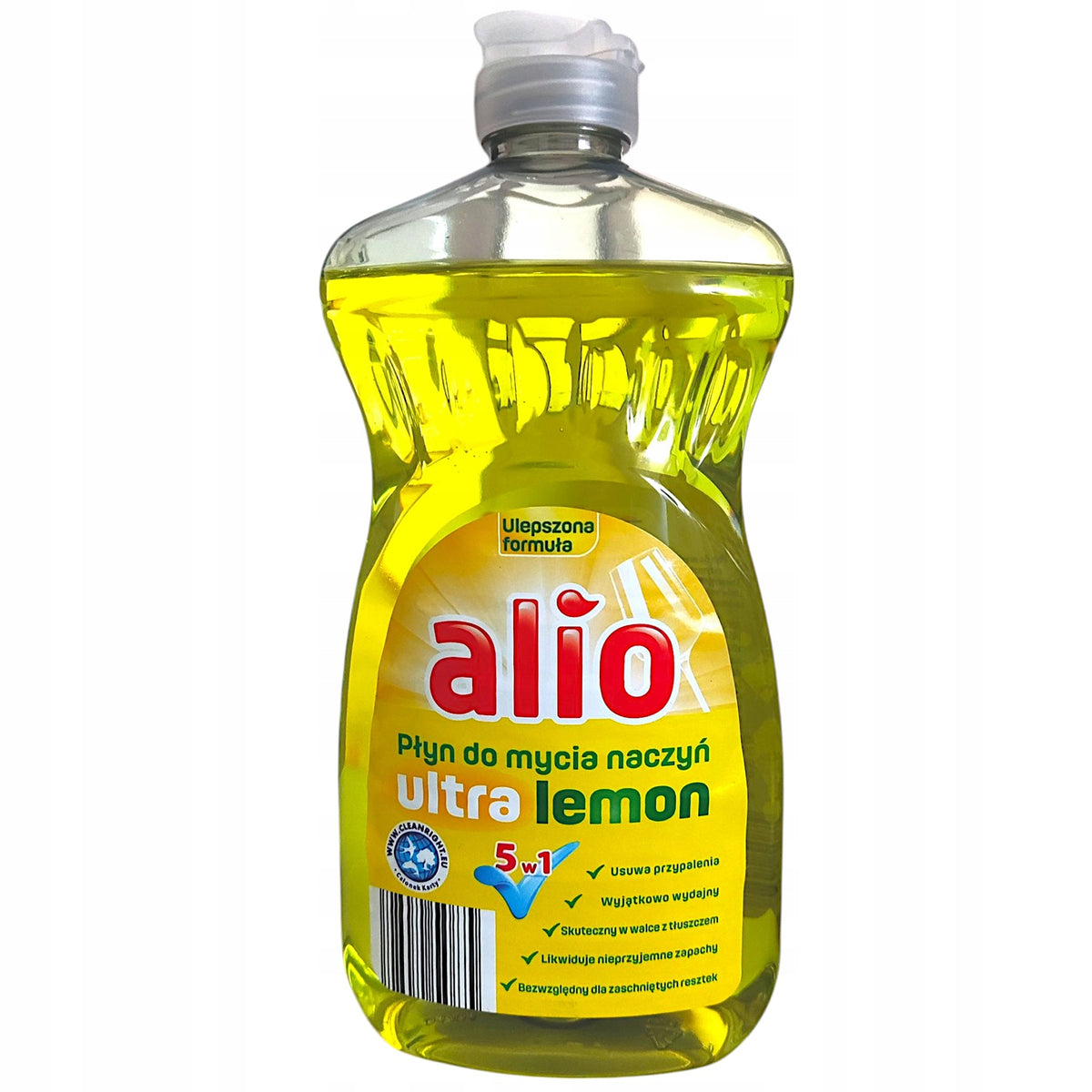 Dishwashing liquid concentrate 5in1 Alio Lemon German 500 ml
