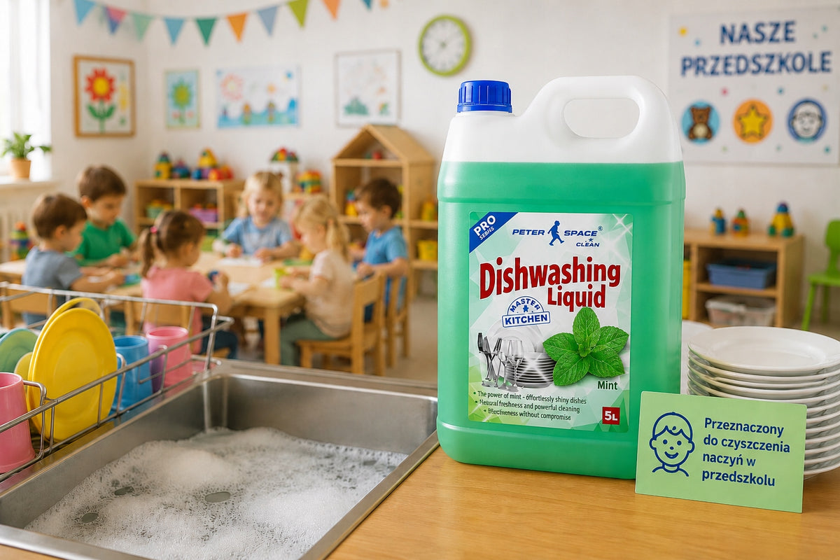 Dishwashing liquid mint 15L Peter Space Packaging status original