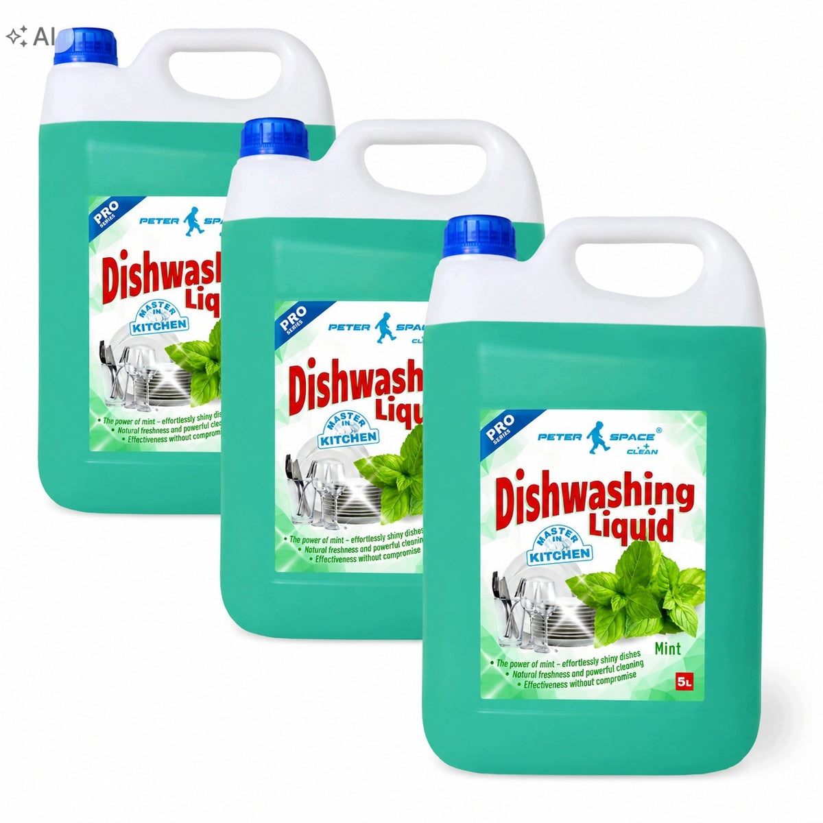 Dishwashing liquid mint 15L Peter Space