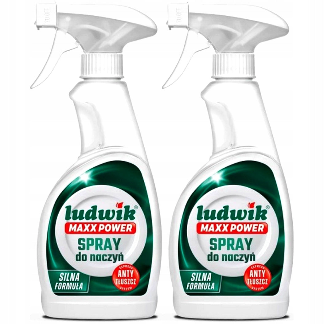 Dishwashing spray Ludwik Maxx Power Express Anti-fat 2 x 400ml