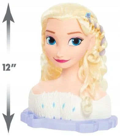 Plaukų modeliavimo lėlė Deluxe Princess Elsa Frozen + priedai
