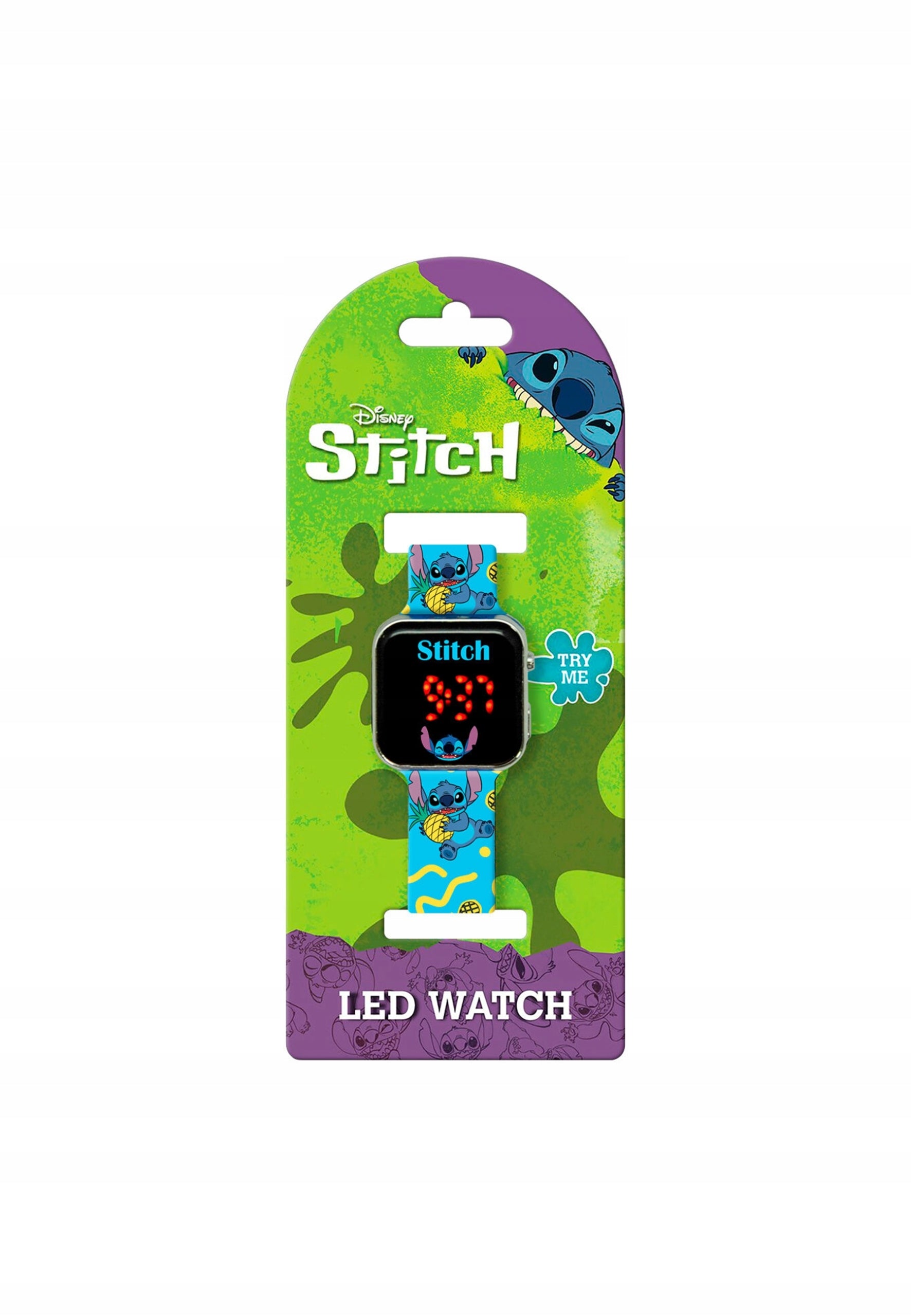 Disney Lilo & Stitch LED Watch, blue, blue, universal size. Brand Disney