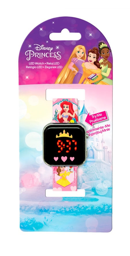 Disney Princess LED Calendar Watch PN4463 Kids Euroswan Brand Euroswan