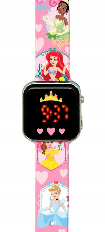 Disney Princess LED Calendar Watch PN4463 Kids Euroswan