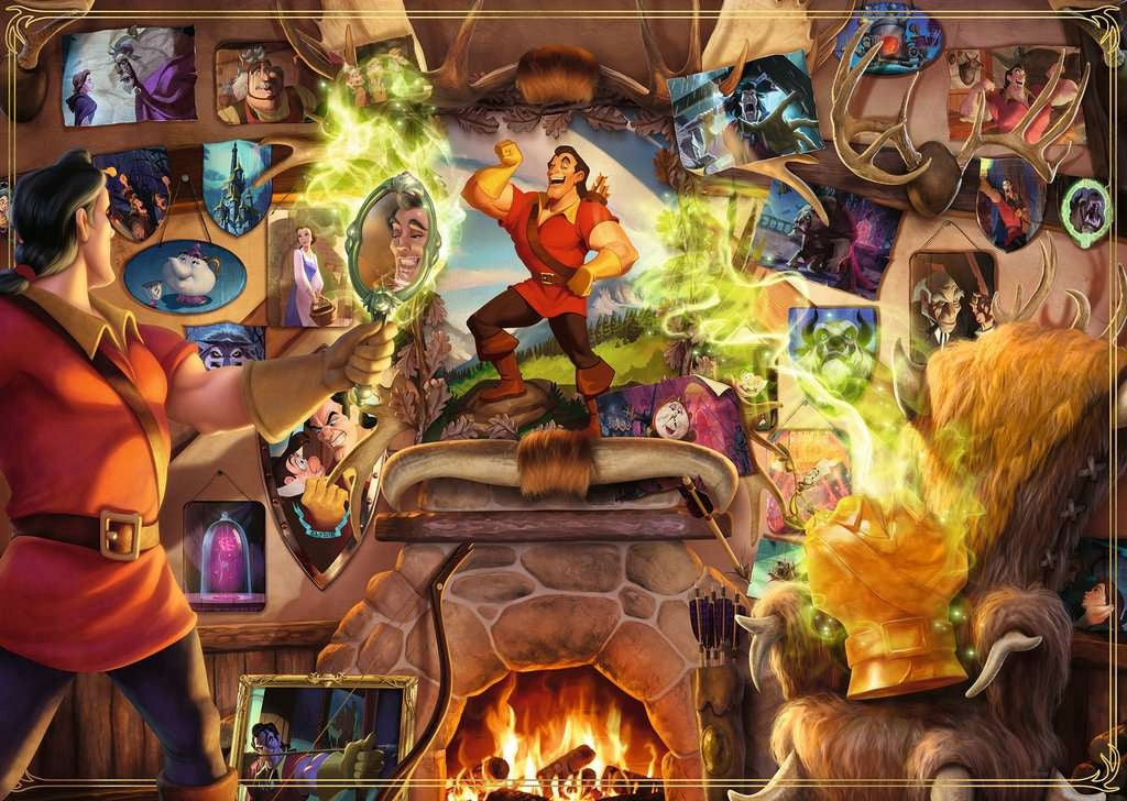Puzzle-Bösewicht Gaston Ravensburger 16889, 1000 d. 