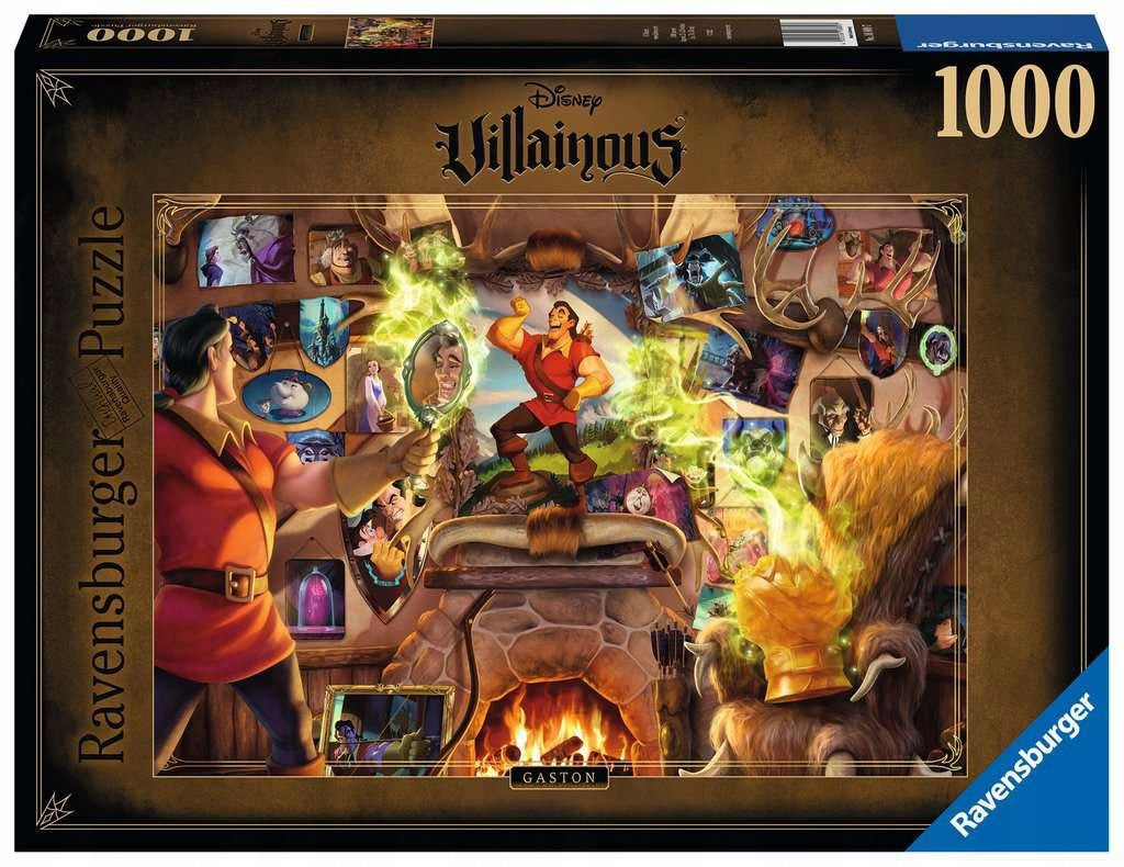 Puzzle-Bösewicht Gaston Ravensburger 16889, 1000 d. 