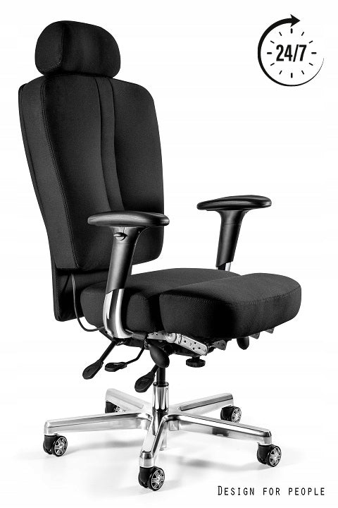 Dispatch chair MAJOR Unique armchair 24/7 150kg fabric black