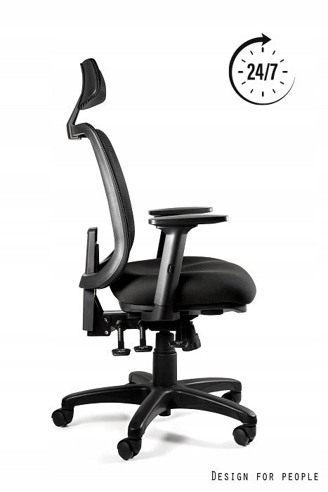 Dispatch chair SAGA PLUS Unique ergonomic armchair 24/7 150kg colors Manufacturer code 1219-B-BL418