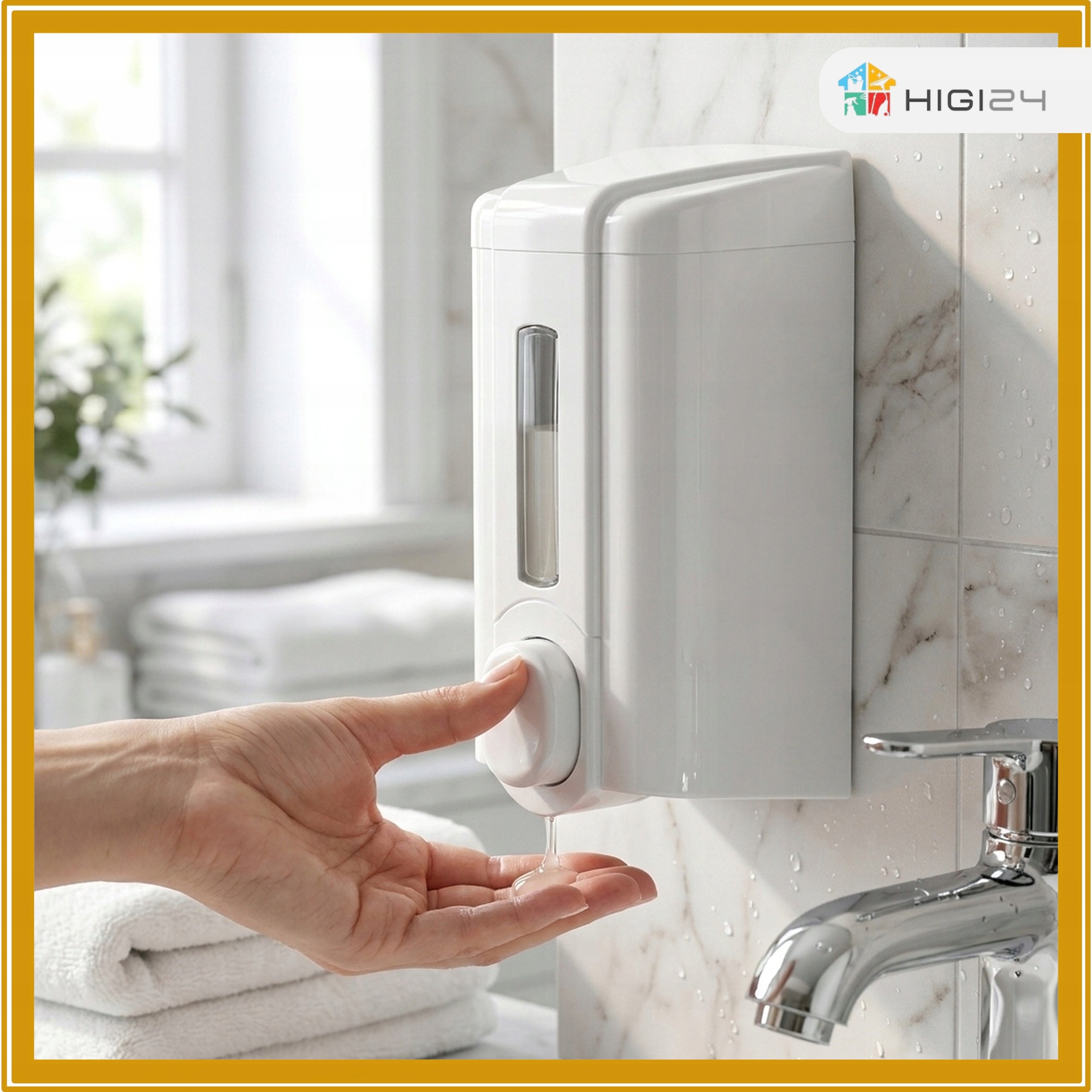 Dispenser Liquid Soap Container Tank 500 ml White Wall Mounted PZH Manufacturer code S2