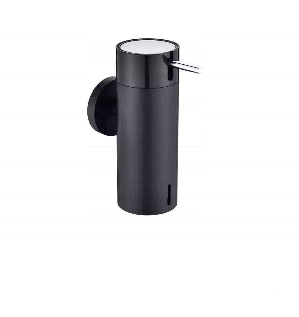 Dispenser Stella for liquid soap 0,15L / black matt / pump black+ steel