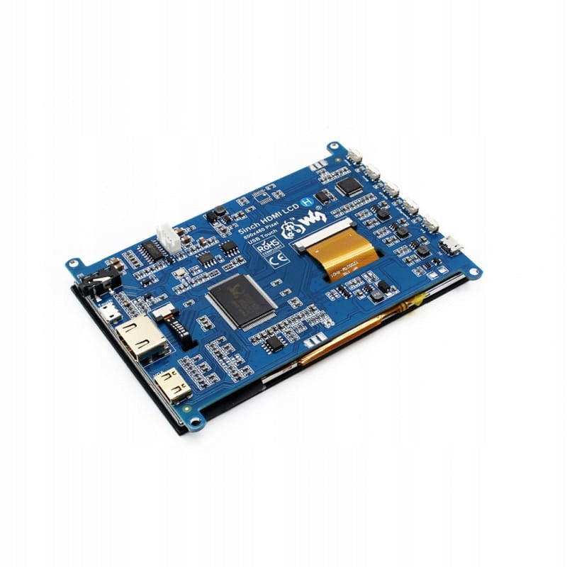 Display 5" 800x480 HDMI Capacitive Touch Panel for Raspberry Pi Manufacturer WaveShare