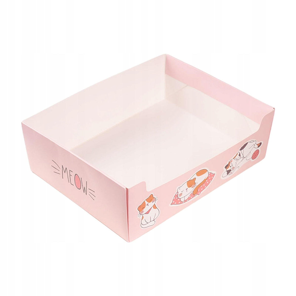 Disposable Cat Litter Box Bedpan Large Capacity Nonstick Kitty Travel Packaging status original