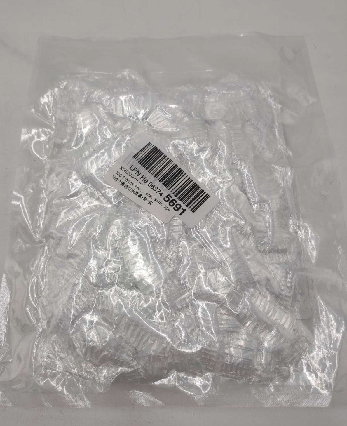Disposable Headphones BasicModel Transparent Waterproof 100pcs Packaging status original