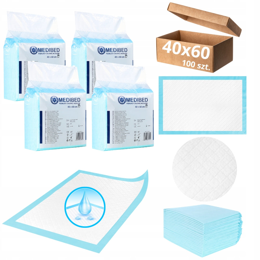 Disposable PRIMERS MEDIBED 40x60 STRONG hygienic 410ml 100 PCS.