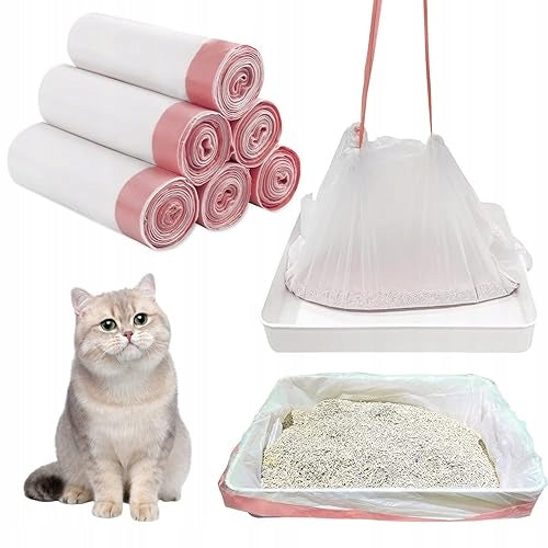Disposable cat litter box inserts 60 pcs HDPE 91x45 cm steel