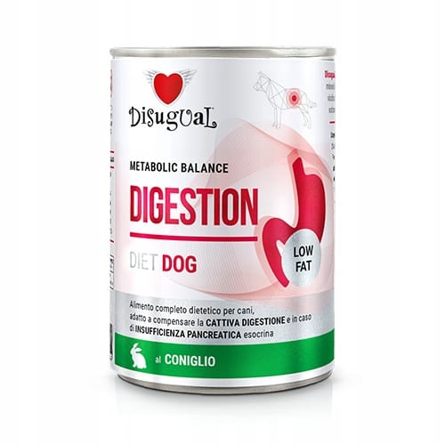 Disugual Wet Dog Food Veterinary DIGESTION Rabbit 400 g K. Dog