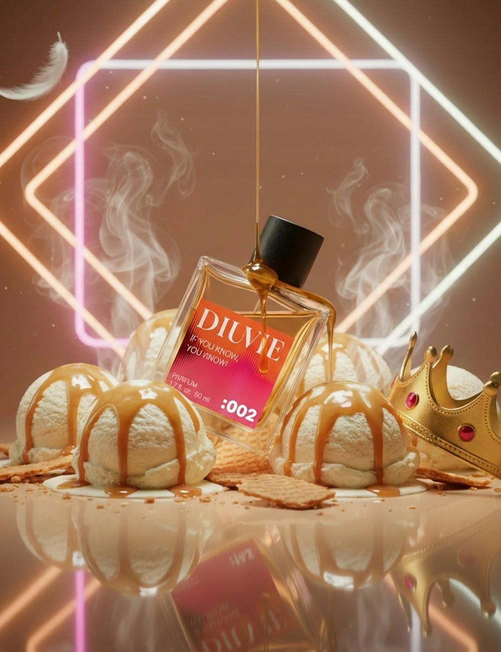 Diuvie 002 Innocent Vanilla 50ml Perfume for Women Packaging status original