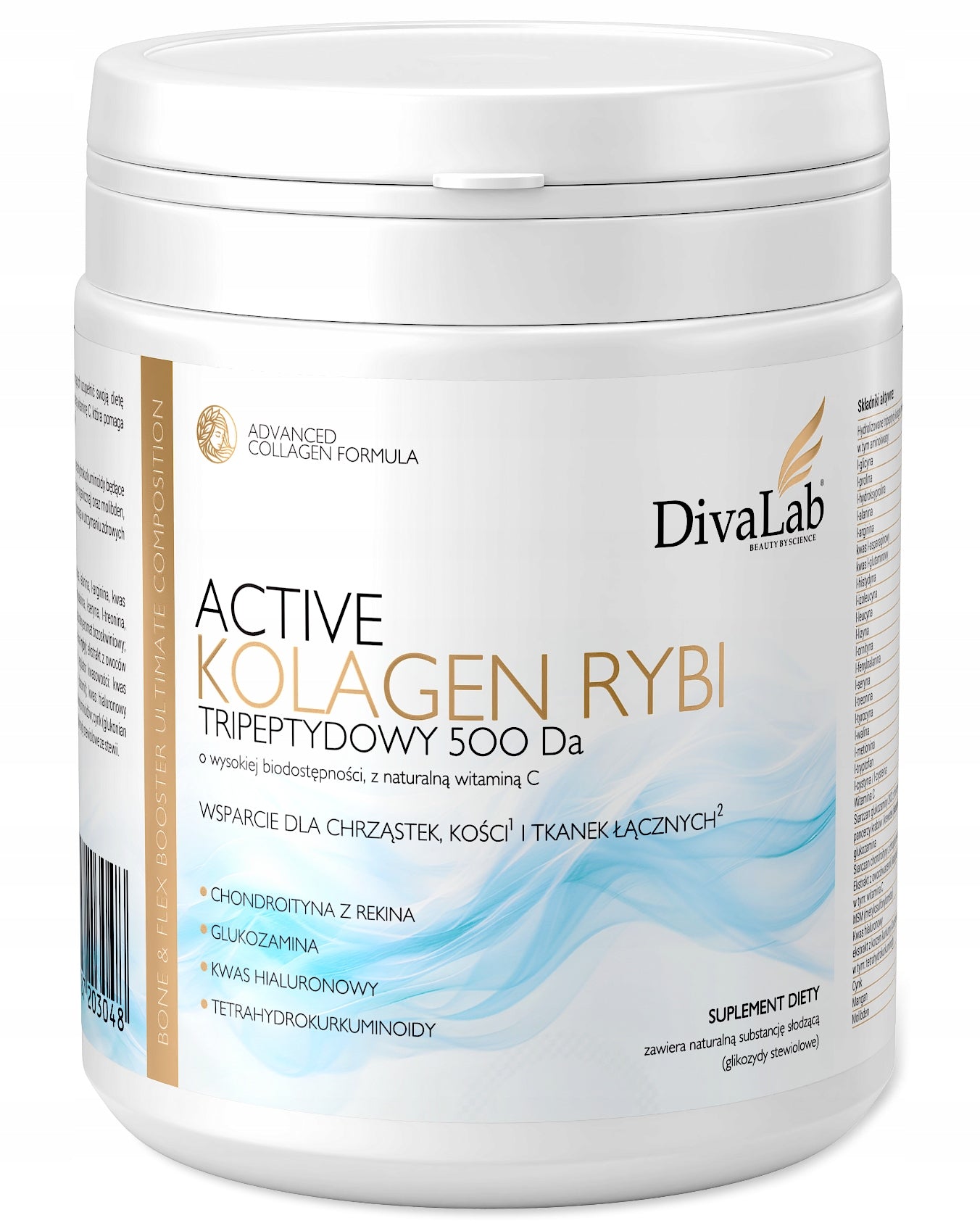 DivaLab ACTIVE TRIPEPTIDE FISH COLLAGEN 500 Da GLUCOSAMINE CHONDROITIN