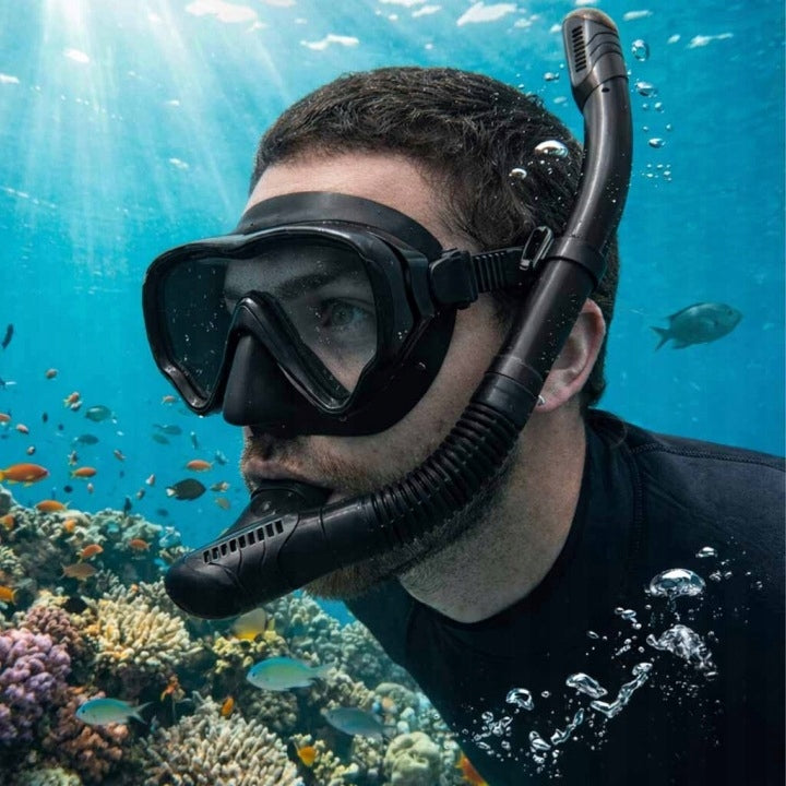 Dive MASK Swimming Glasses WITH SNORKELING WATER TUBE Packaging status original