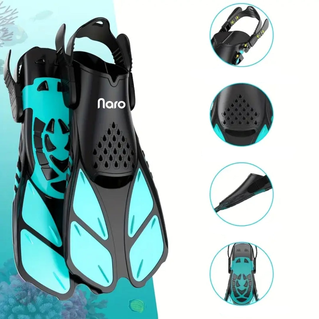 Diving Fins Adjustable L Naro Flow 42-47 for Swimming Manufacturer code 42876