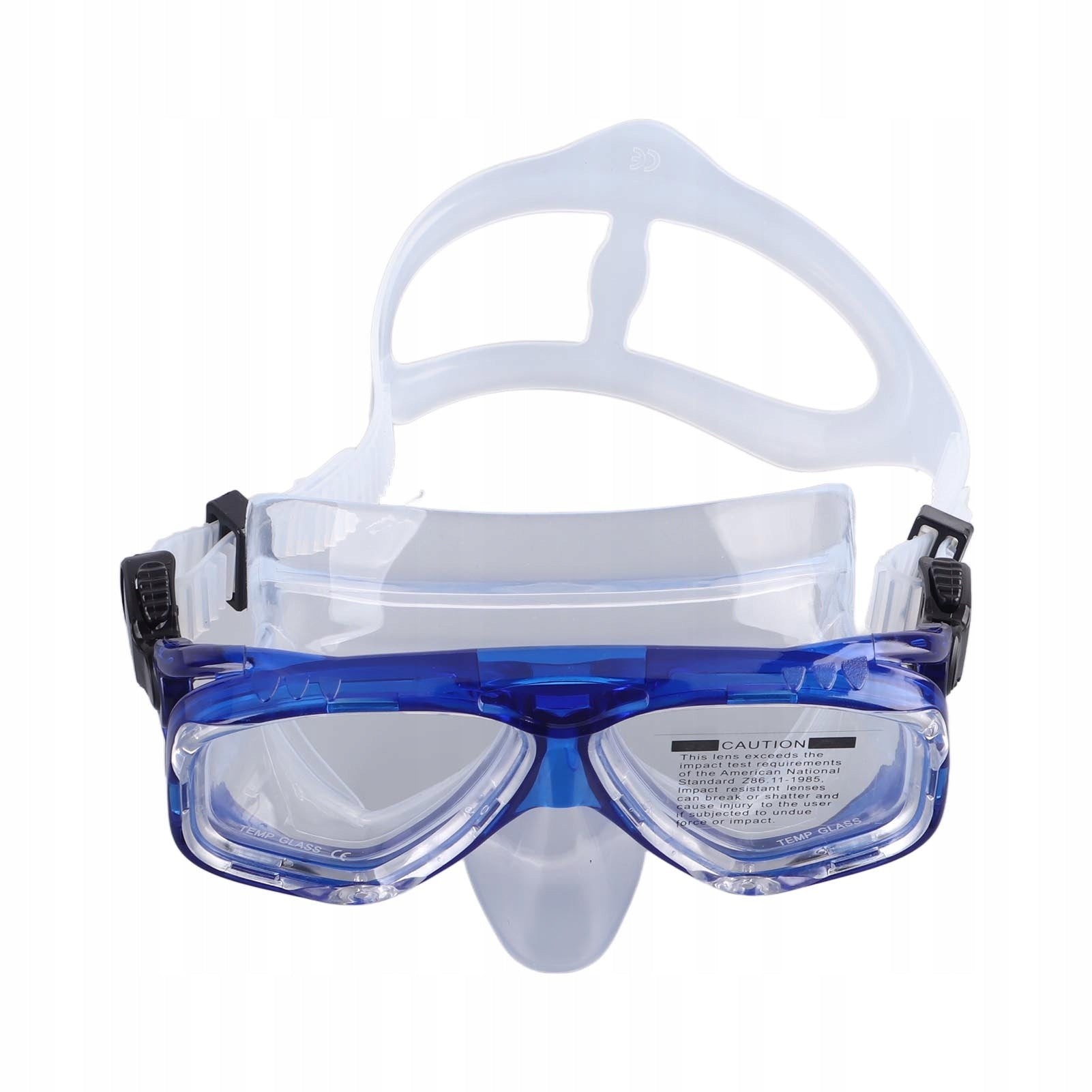Diving Goggles with Nose Guard Wide View, Tempered Glass, 5W Brand no brand