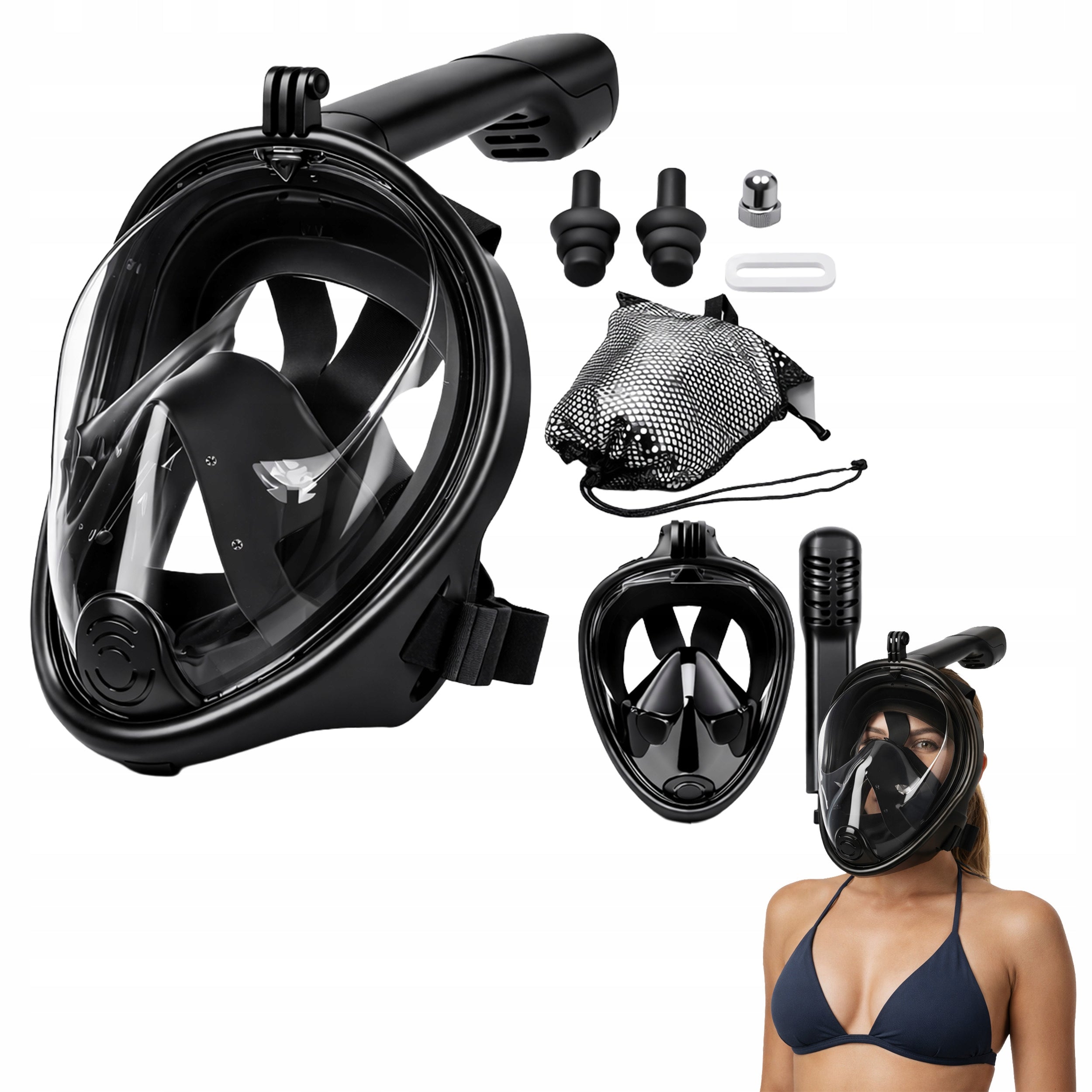 Diving Mask Folding Full Face S/M FULL FACE Swimming Pool for WATER